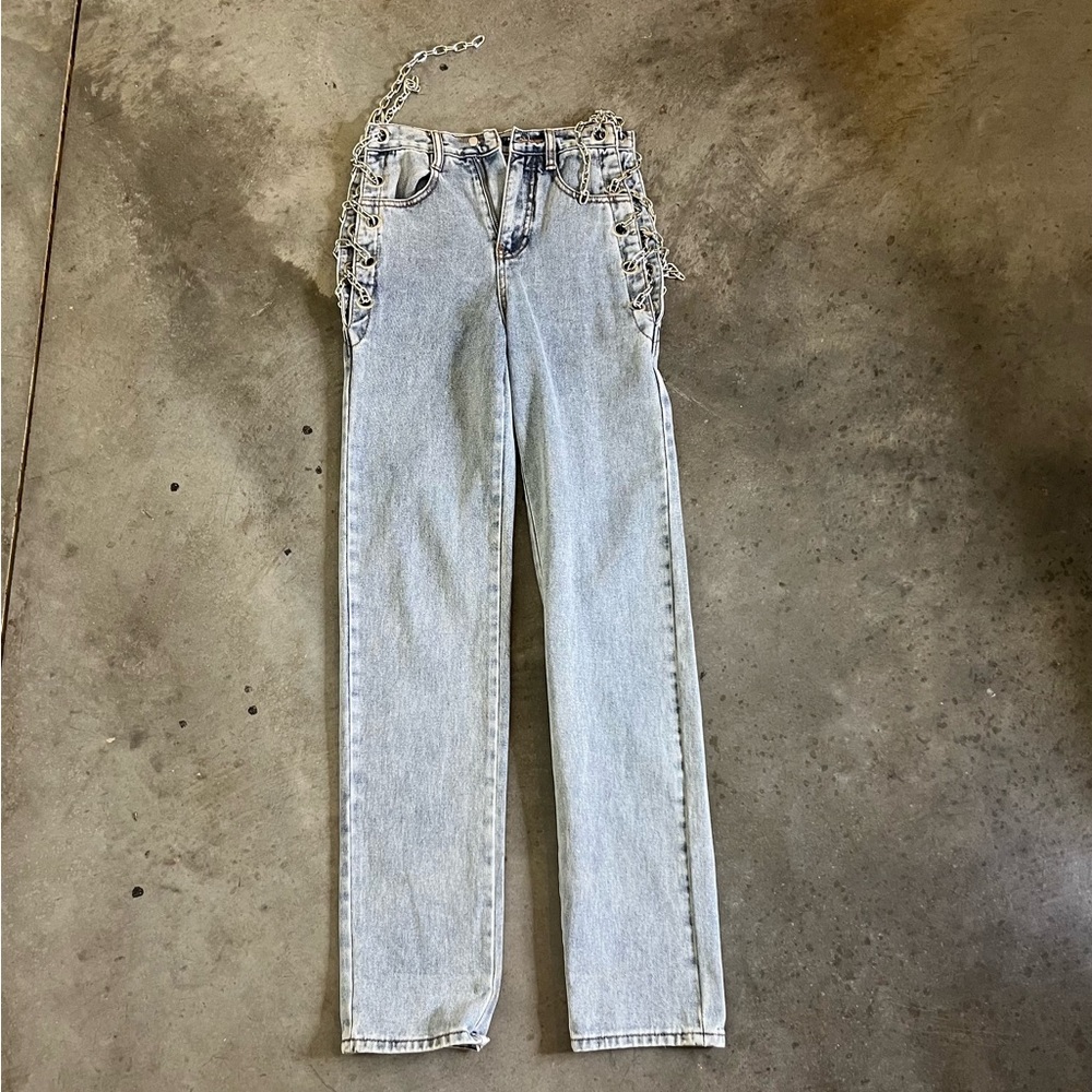 Chain linked jeans